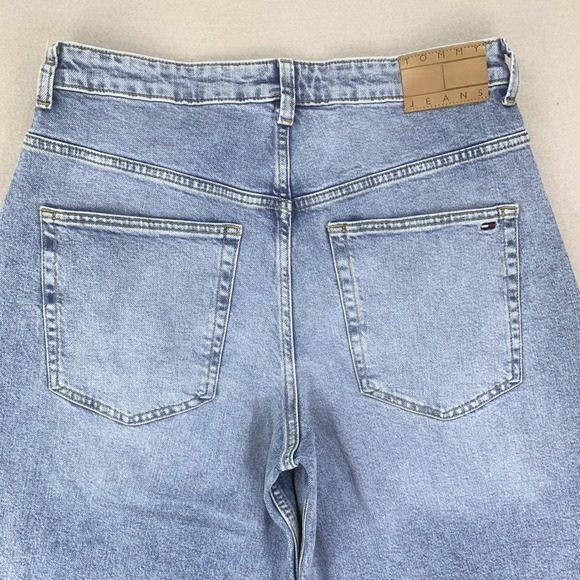 Tommy Hilfiger Jeans Womens 31 Charlie Mid-Loose Wide Leg Light Wash Stretch - Picture 6 of 16